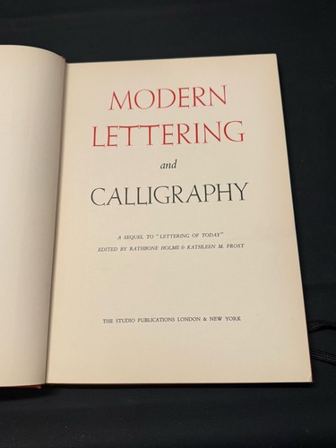 Modern lettering and - modern,