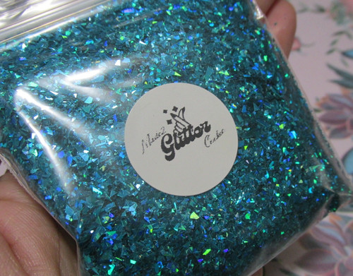 Holographic mermaid green - mermaid, in