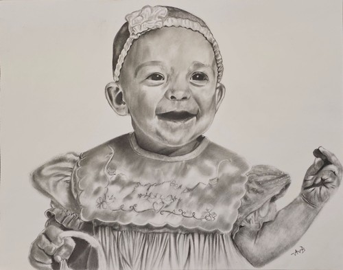 Pencil sketch commission art - pencil,